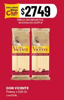 Diarco Don vicente fideos oferta