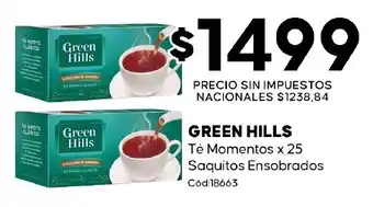 Diarco Green Hills té momentos oferta