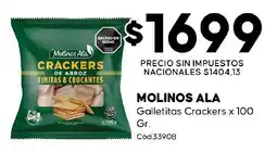 Diarco Molinos ala crackers de arroz finitas & crocantes oferta