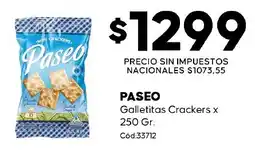Diarco Paseo galletitas crackers oferta