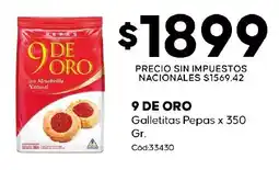 Diarco 9 de oro galletitas pepas oferta