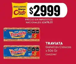 Diarco Traviata galletitas clásicas oferta