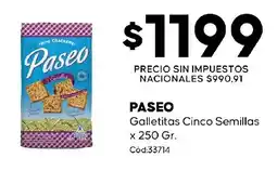 Diarco Paseo galletitas cinco semillas oferta
