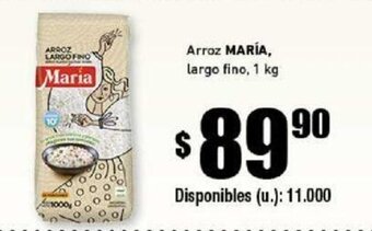 Cooperativa Obrera Arroz María Largo Fino, 1 kg oferta