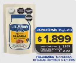 Carrefour Maxi Hellmanns mayonesa clásica oferta