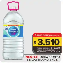 Carrefour Maxi Nestle agua de mesa sin gas bidon oferta