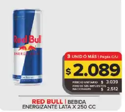 Carrefour Maxi Red Bull bebida energizante oferta