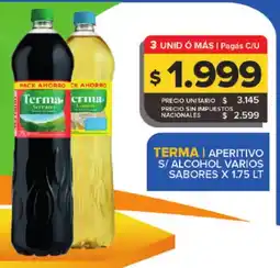 Carrefour Maxi Terma aperitivo s/ alcohol varios sabores oferta