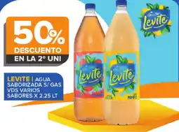 Carrefour Maxi Levite agua saborizada s/ gas vds varios sabores oferta