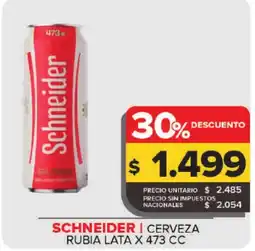 Carrefour Maxi Schneider cerveza rubia oferta