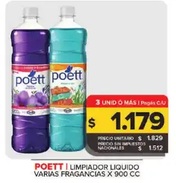 Carrefour Maxi Poett limpiador liquido varias fragancias oferta