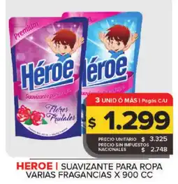 Carrefour Maxi Heroe suavizante para ropa oferta