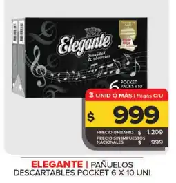 Carrefour Maxi Elegante pañuelos descartables pocket oferta
