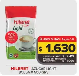 Carrefour Maxi Hileret azucar light oferta
