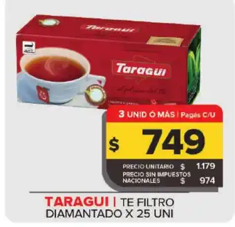 Taragui te filtro diamantado