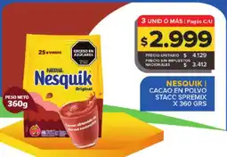 Carrefour Maxi Nesquik cacao en polvo oferta