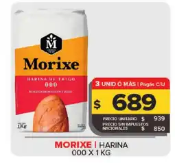 Carrefour Maxi Morixe harina de trigo 000 oferta