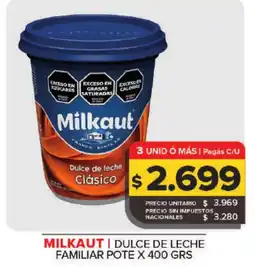 Carrefour Maxi Milkaut dulce de leche clásico oferta