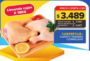 Carrefour Maxi Carrefour cuarto trasero congelado oferta