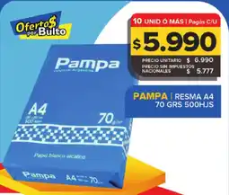 Carrefour Maxi Pampa resma a4 oferta