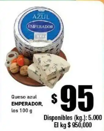 Cooperativa Obrera Queso Azul Emperador, Los 100 g oferta