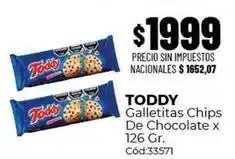Diarco Toddy - galletitas chips de chocolate x 126 gr. cód:33571 oferta