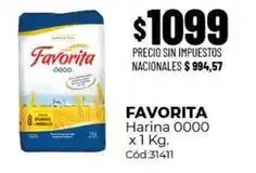 Diarco Favorita - harina 0000 x 1 kg oferta