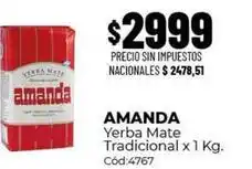 Diarco Amanda - yerba mate tradicional x 1 kg. c	ext{ód}:4767 oferta
