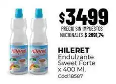 Diarco Hileret - endulzante sweet forte x 400 ml. cód:18587 oferta