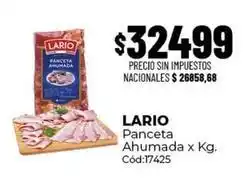 Diarco Lario - panceta ahumada x kg oferta