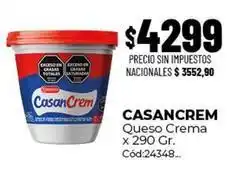 Diarco Casancrem - queso crema x 290 gr. cód:24348 oferta