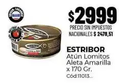 Diarco Estribor - atún lomitos aleta amarilla x 170 gr. cód:11013 oferta
