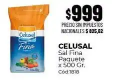 Diarco Celusal - sal fina paquete x 500 gr. cód:1818 oferta