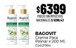 Diarco Bagovit - crema para peinar x 200 ml. cód:21994 oferta