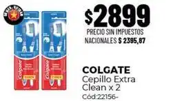 Diarco Colgate - cepillo extra clean x 2 cód:22156 oferta