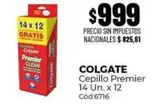 Diarco Colgate - cepillo premier 14 un. x 12 cód:6716 oferta