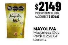 Diarco Mayoliva - mayonesa doy pack x 250 gr cód:11314 oferta