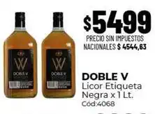 Diarco Doble v - licor etiqueta negra x 1 lt. cód:4068 oferta