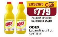 Diarco Odex - lavandina x 1 lt. cód:14846 oferta
