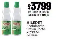 Diarco Hileret - endulzante stevia forte x 200 ml. cód:19314 oferta