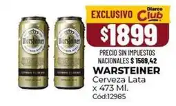 Diarco Warsteiner - cerveza lata c	ext{ó}d:12985 oferta