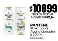 Diarco Pantene - shampoo y acondicionador x 700 ml oferta