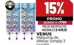 Diarco Venus - máquina de afeitar simply 3 cód 7571 oferta