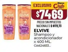 Diarco Elvive - shampoo y acondicionador x 400 ml. cód:24653 oferta