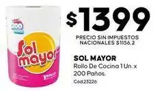Diarco Sol mayor - rollo de cocina 1 un. x 200 paños c uevo23226 oferta