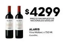 Diarco Alaris - vino malbec oferta
