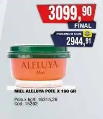 Maxiconsumo Aleluya miel aleluya pote oferta