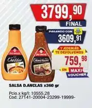 Maxiconsumo Salsa d.anclas oferta