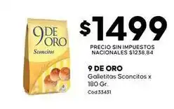 Diarco 9 de oro - galletitas sconcitox 180 gr. cód:33431 oferta