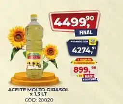 Maxiconsumo Molto - aceite molto girasol oferta